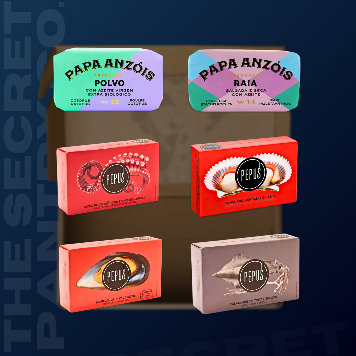 Premium Tinned Fish Variety Box No. 10 (6 Tins)
