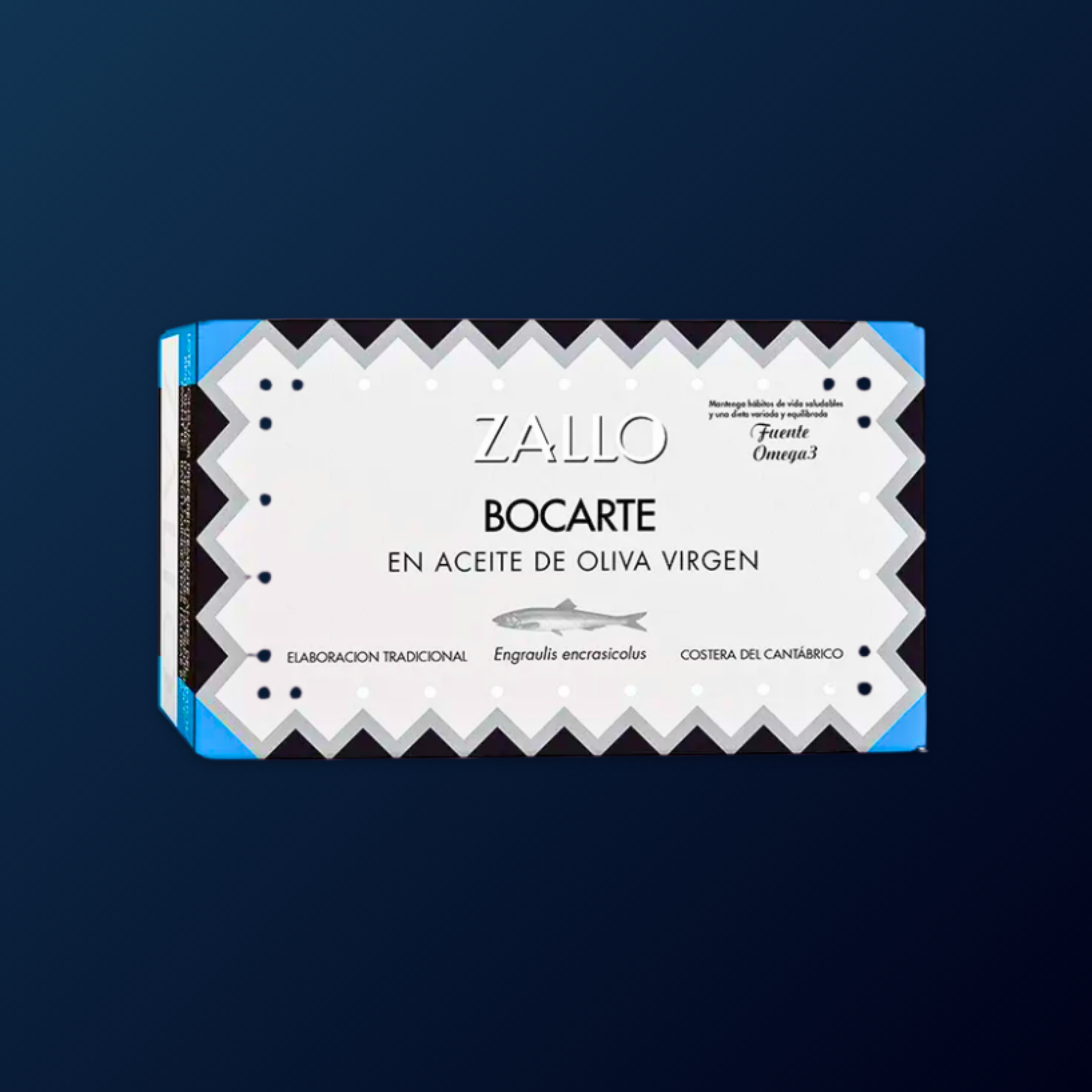 ZALLO Sardinilla-Style Cantabrian Anchovies (Bocarte) in Virgin Olive Oil