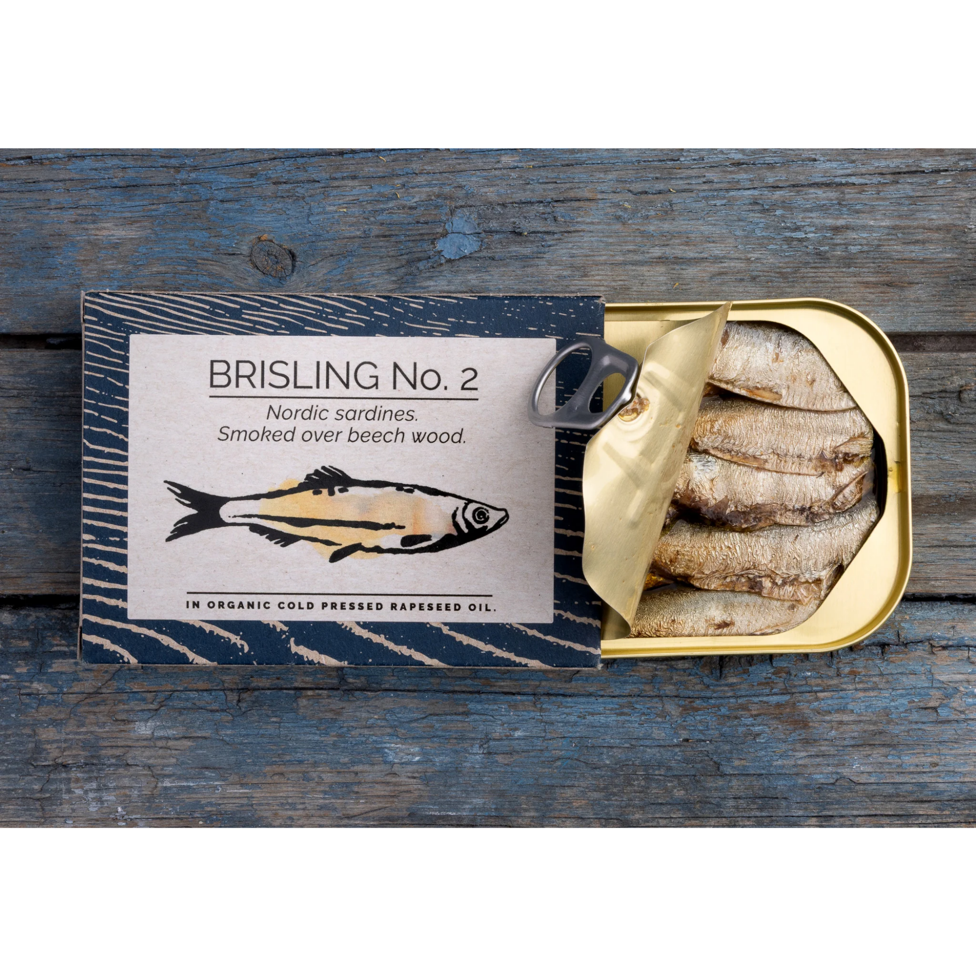 FANGST Sprats Smoked over Beech Wood (BRISLING No.2) - Nordic Sardines