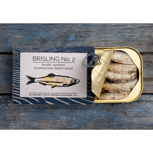 FANGST Sprats Smoked over Beech Wood (BRISLING No.2) - Nordic Sardines