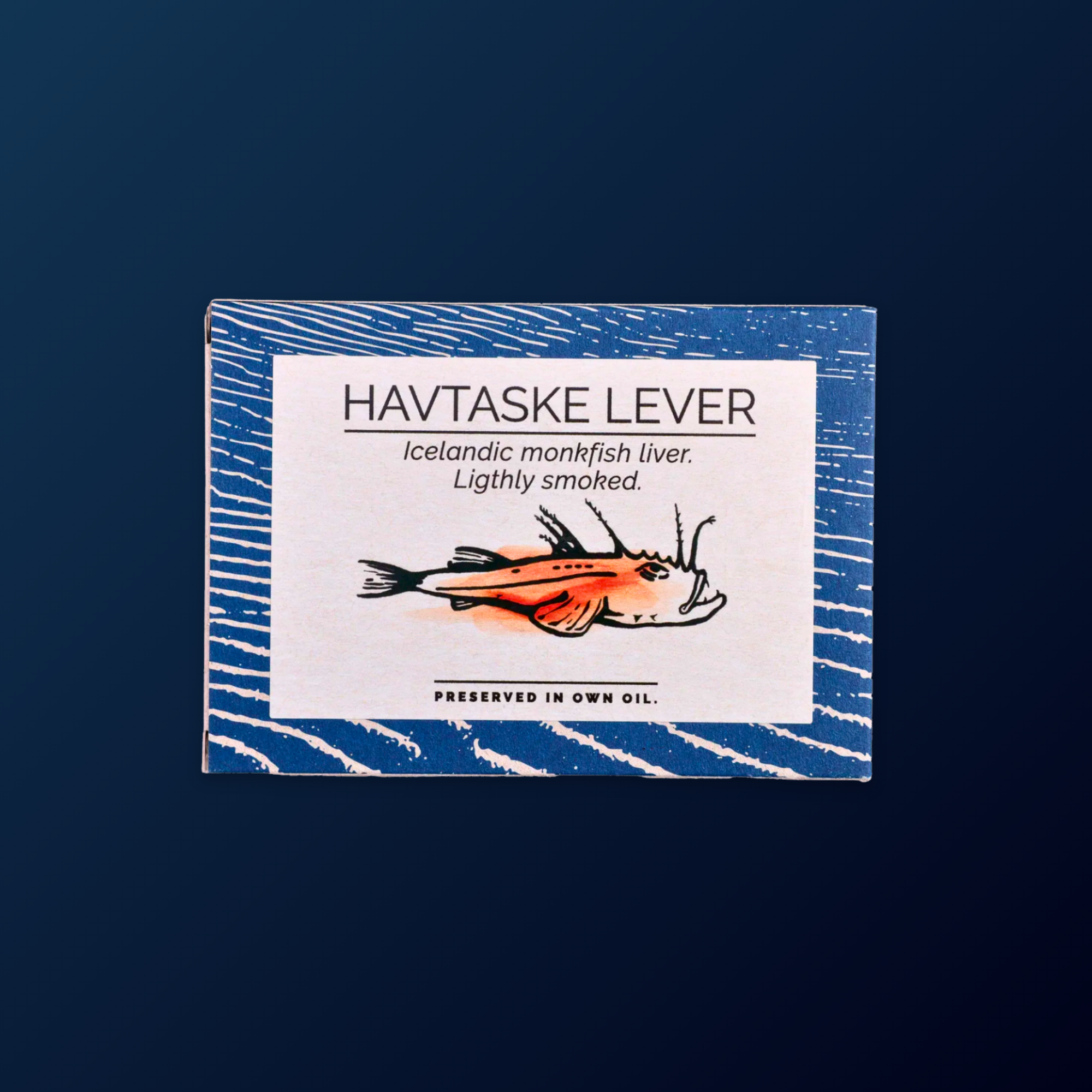 FANGST Icelandic Monkfish Liver, Lightly Smoked (HAVTASKELEVER) aka 'Foie Gras' of the Ocean