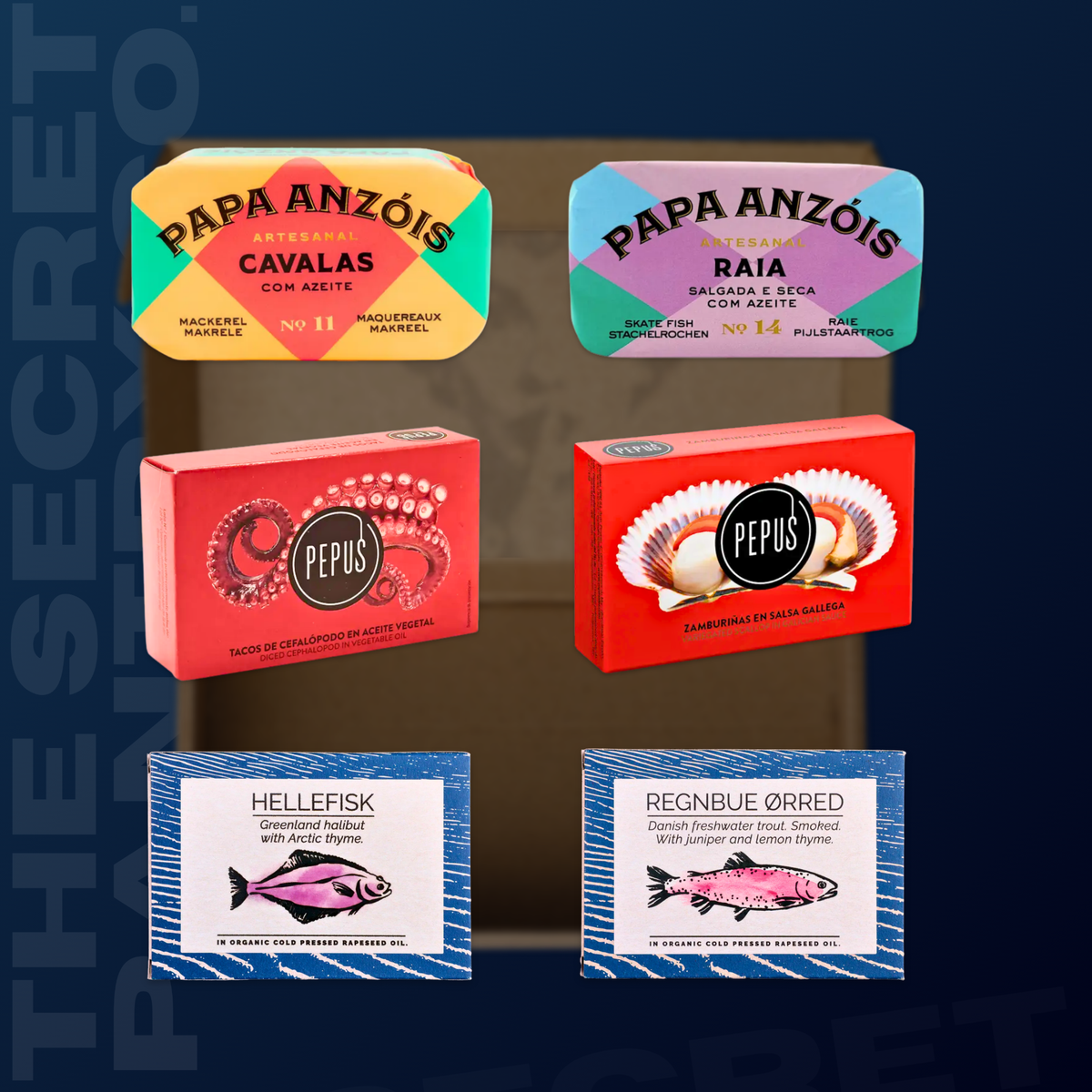 Premium Tinned Fish Variety Box No. 04 (6 Tins)
