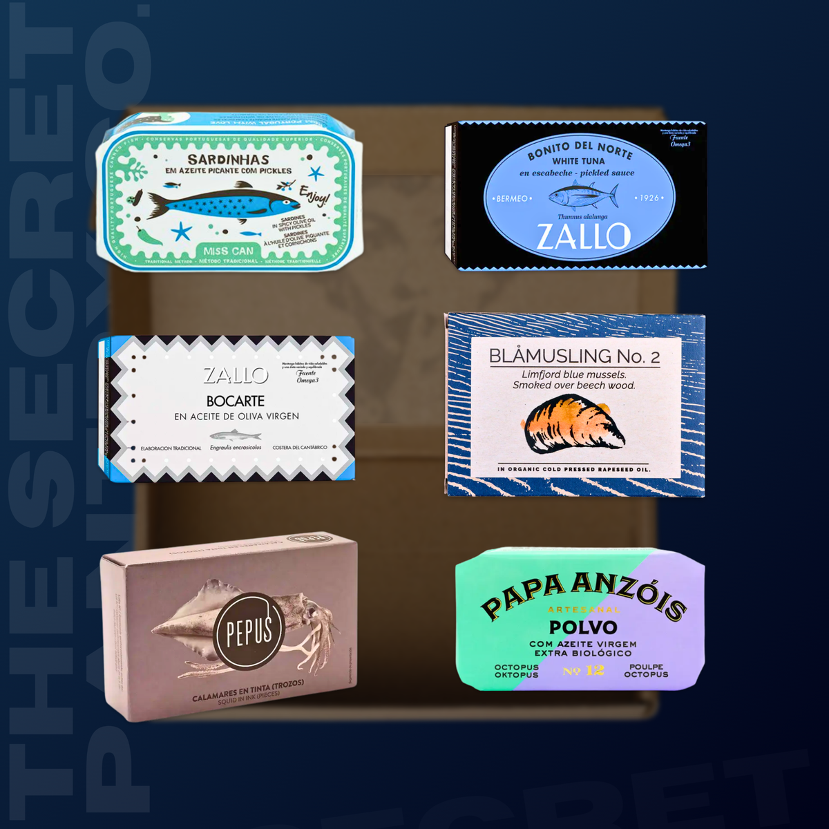 Premium Tinned Fish Variety Box No. 06 (6 Tins)