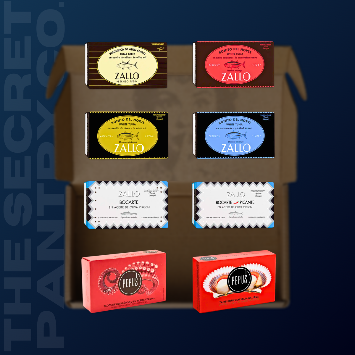 Premium Tinned Fish Variety Box No. 09 (8 Tins)