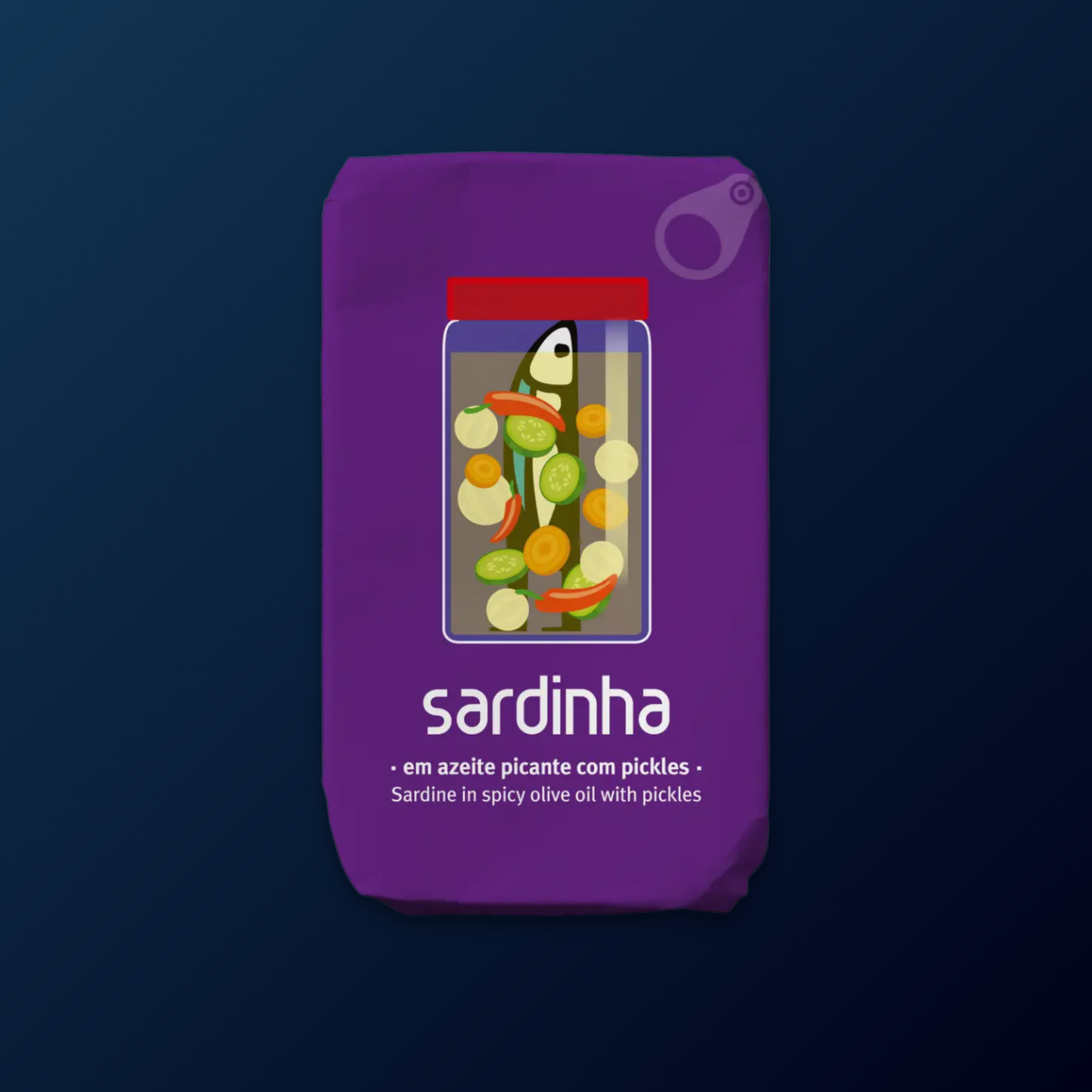 SARDINHA Sardines in Spicy Olive Oil with Pickles