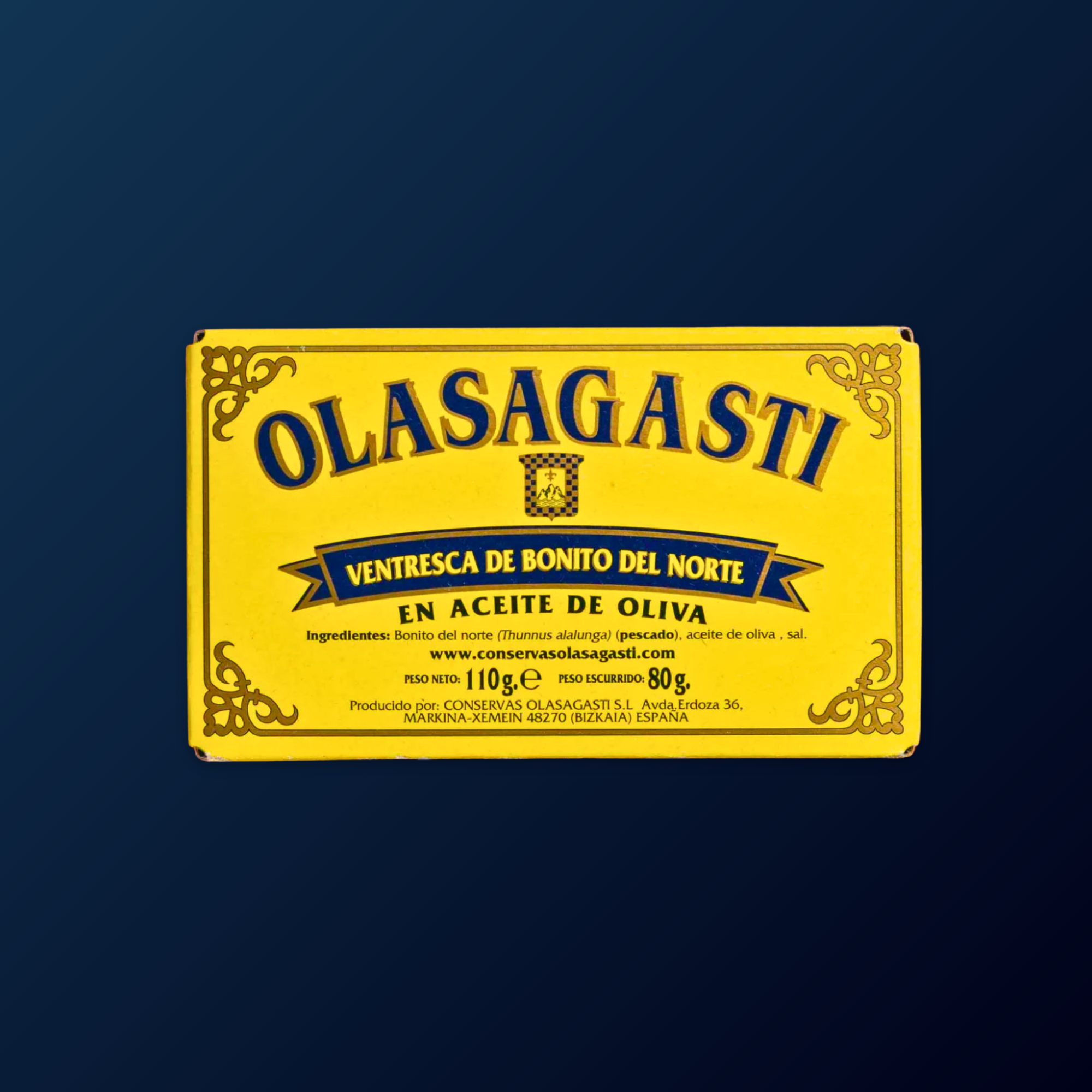 OLASAGASTI Ventresca De Bonito Del Norte Tuna Belly in Olive Oil - 120g