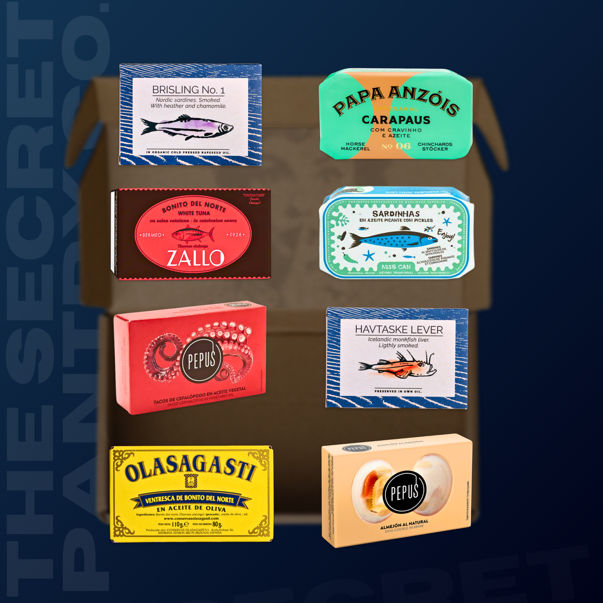 Premium Tinned Fish Variety Box No. 02 (8 Tins)