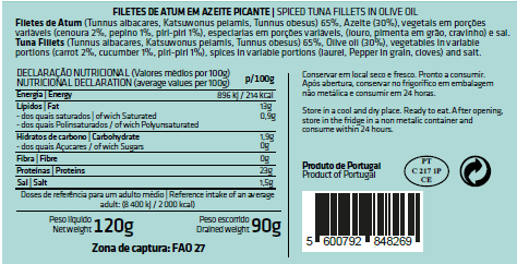 PIRI "Only Spiced" Tuna Fillets in Olive Oil